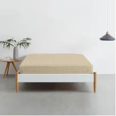 Простирадло на резинці COSAS BEIGE DOTS Ранфорс 90х200х20 см Бежевий Простирадло на резинці COSAS BEIGE DOTS Ранфорс 90х200х20 см Бежевий