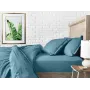 Простирадло на резинці COSAS AZURE Ранфорс 140х200х20 см Бірюзовий