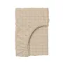 Простирадло на резинці COSAS BEIGE GEOMETRY Ранфорс 160х200х20 см Бежевий