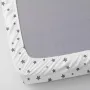 Набір простирадла на резинці COSAS ROSE DOTS / GREY STARS Ранфорс 90х200х20 см 2 шт Рожевий/Білий