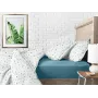 Набор Простыня на резинке COSAS SKY/COLOR BLOTS Ранфорс 90х200х20 см 2 шт Бирюзовый/Белый