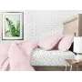 Набор Простыня на резинке COSAS ROSE DOTS/GREY STARS Ранфорс 140х200х20 см 2 шт Розовый/Белый