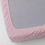 Набор Простыня на резинке COSAS ROSE DOTS/ GREY STARS Ранфорс 160х200х20 см 2 шт Розовый/Белый