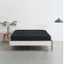 Набір простирадла на резинці COSAS BEIGE / BLACK Ранфорс 180х200х20 см 2 шт Чорний/Бежевий