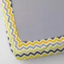 Набор Простыня на резинке COSAS YELLOW ZIGZAG Ранфорс 60х120х12 см 2 шт Серый/Разноцветный