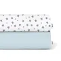 Набор Простыня на резинке COSAS LIGHT BLUE & STAR Ранфорс 60х120х12 см 2 шт.