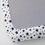 Набір простирадла на резинці COSAS DARK BLUE & STARS Ранфорс 60х120х12 см 2 шт Синій/Білий