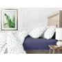 Підліткова постільна білизна DARK BLUE DELTA COSAS Білий 155х215 см