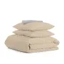 Євро комплект COSAS BEIGE GEOMETRY Ранфорс 200х220 см Бежевий/Сірий