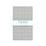 Євро постіль з простирадлом на гумці Grey Geometry CS1 COSAS сірий 200х220 см