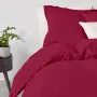 Евро постель с простыней на резинке Ruby COSAS Бордовый 200х220 см