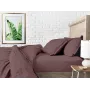 Євро постільна білизна Mousse CS2 COSAS Шоколад 200х220 см