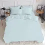 Семейная постель с простыней на резинке Skyey CS1 COSAS Голубой 2х160х220 см