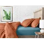 Семейный комплект постельного белья Amber COSAS Терракотовый 2х160х220 см