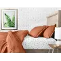 Полуторное постельное белье Amber CS7 COSAS Терракотовый 160х220 см