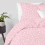 Евро постель с простыней на резинке Rose Starfall COSAS розовый 200х220 см