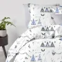 Двоспальна постільна білизна Dream Wigwam CS1 COSAS Блакитний 180х220 см