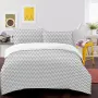 Евро постельное белье Grey Zigzag COSAS серый 200х220 см