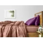 Полуторна постільна білизна Beige CS8 COSAS Фіолетовий 160х220 см
