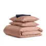 Полутораспальный комплект COSAS BEIGE SATIN CS5 160х220 см Синий/Кофейный