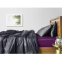 Семейный комплект постельного белья Grey CS12 COSAS Фиалка 2х160х220 см