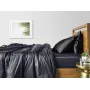 Півтораспальний комплект COSAS GREY SATIN CS11 160х220 см Чорний/Сірий