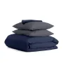 Полуторна постільна білизна Dark Blue CS4 COSAS сірий 160х220 см