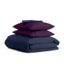 Семейный комплект постельного белья Dark Blue CS4 COSAS Фиолетовый 2х160х220 см