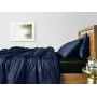 Семейный комплект постельного белья Dark Blue CS12 COSAS Антрацит 2х160х220 см