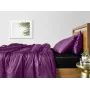 Півтораспальний комплект COSAS VIOLET SATIN CS6 160х220 см Чорний/Фіолетовий
