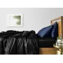 Півтораспальний комплект COSAS BLACK SATIN CS11 160х220 см Синій/Чорний