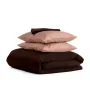 Семейный комплект COSAS CHOCOLATE SATIN Сатин 2х160х220 см Бежевый/Шоколадный