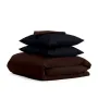 Півтораспальний комплект COSAS CHOCOLATE SATIN CS2 160х220 см Чорний/Шоколадний