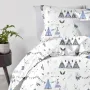 Полутораспальный комплект без простыни COSAS DREAM WIGWAMS Ранфорс 160х220 см Голубой