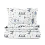 Полутораспальный комплект без простыни COSAS DREAM WIGWAMS Ранфорс 160х220 см Голубой