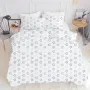 Сімейний комплект постільної білизни Clear Stars COSAS Блакитний 2х160х220 см