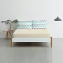 Набір наволочки і простирадло COSAS MINT GREY ZIGZAG & BISCUIT Ранфорс 160х200 см М'ятний