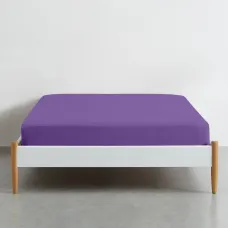 Простирадло півтораспальне COSAS LIGHT PLUM Ранфорс 155х240 см Фіолетовий