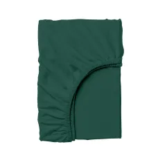 Простирадло на резинці COSAS DARK GREEN Ранфорс 140х200х20 см Зелений Простирадло на резинці COSAS DARK GREEN Ранфорс 140х200х20 см Зелений