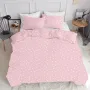 Полуторное постельное белье Rose Starfall COSAS розовый 160х220 см