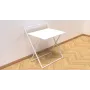 Стол трансформер Компакт 1 Ferrum-decor 750x790x720 Белый металл ДСП Белый 16 мм (KOM108)