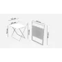 Стол трансформер Компакт 1 Ferrum-decor 750x790x720 Белый металл ДСП Белый 16 мм (KOM108)