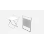 Стол трансформер Компакт 1 Ferrum-decor 750x790x720 Белый металл ДСП Белый 16 мм (KOM108)