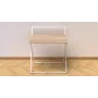 Стол трансформер Компакт 1 Ferrum-decor 750x790x720 Белый металл ДСП Дуб Сонома 16 мм (KOM111)