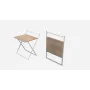 Стол трансформер Компакт 1 Ferrum-decor 750x790x720 Белый металл ДСП Дуб Сонома 16 мм (KOM111)