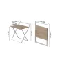 Стол трансформер Компакт 1 Ferrum-decor 750x790x720 Белый металл ДСП Дуб Сан-Марино 16 мм (KOM109)