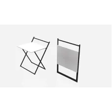 Стол трансформер Компакт 1 Ferrum-decor 750x790x720 Черный металл ДСП Белый 16 мм (KOM101) Стол трансформер Компакт 1 Ferrum-decor 750x790x720 Черный металл ДСП Белый 16 мм (KOM101)