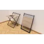 Стол трансформер Компакт 1 Ferrum-decor 750x790x720 Черный металл ДСП Дуб Сонома 16 мм (KOM104)