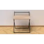 Стол трансформер Компакт 1 Ferrum-decor 750x790x720 Черный металл ДСП Дуб Сонома 16 мм (KOM104)