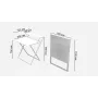 Стол трансформер Компакт 2 Ferrum-decor 750x790x720 Белый металл ДСП Белый 16 мм (KOM208)